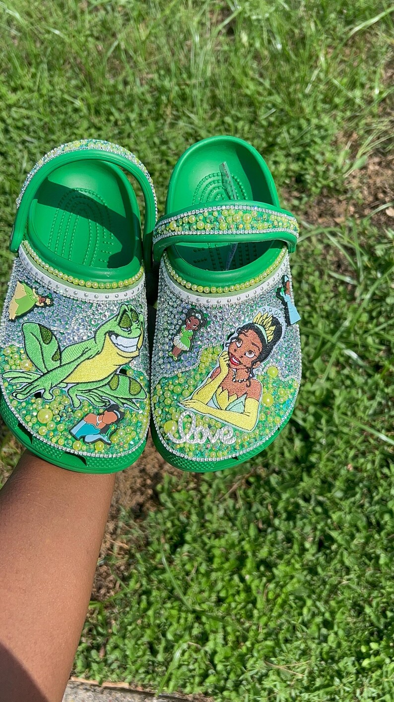 Princess & the Frog Custom Crocs - Etsy