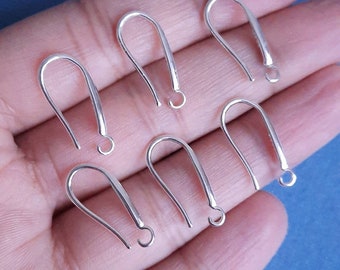 DIY 925 Stamped Sterling Silver Filled Earring Hooks Ear Wires Jewellery Findings