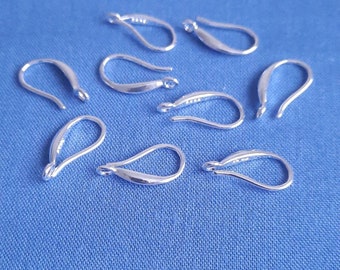 925 Sterling Silver Filled Earring Hooks Earwires Fish Hook DIY Jewellery Earrings Findings