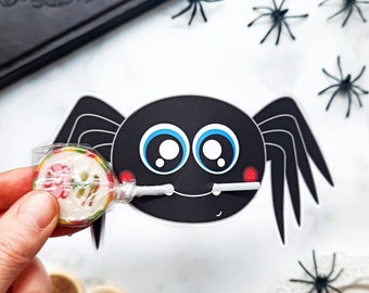 Spider Lollipop,instant download lollipop holder,Digital party sucker holder,printable party lolly, Halloween lollypop favor, PDF file