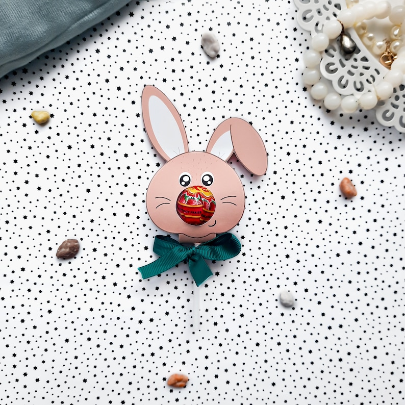Bunny Lollipop, Rabbit Instant Download Lollipop Holder,pdf File, Easter Digital Party Sucker ...