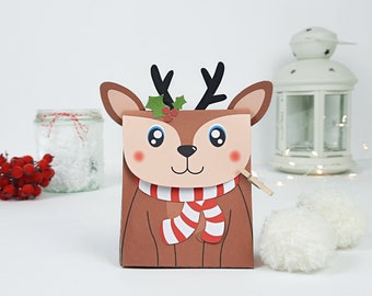 Charm Bonhomme De Neige En Céramique Avec Boîte-cadeau • Blanc Rouge Noir • Ornement Porte-bonheur, Décoration De Collection • Cadeau Pour Noël - France