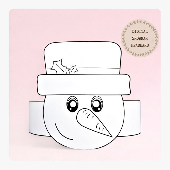 muñeco de nieve para colorear e imprimir