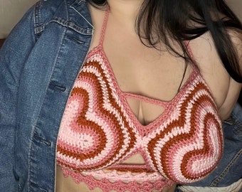 CROCHET PATTERN ONLY: Heartbreaker Crop Top