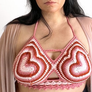 CROCHET PATTERN ONLY: Heartbreaker Crop Top