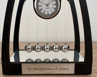 Personalized Handmade Newton Cradle, Wooden  Pendulum Magnetic Balls, Balance Balls, Gift for Office Desk/Home Decor, Ornaments housewarming