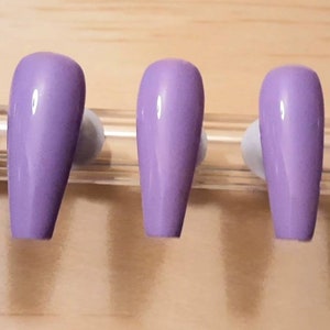 LV & Purple Matte Nails by SUGA  Lilac nails, Cute acrylic nail