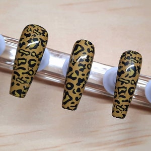 Leopard Print Press-On Nails | Animal Print | Press-On Nails | False Nails | Nail Sale | Nails | Leopard | Cheetah | Nails