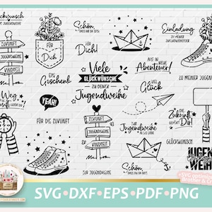 Plotterdatei Jugendweihe Bundle SVG, Jugendweihe Bundle, Jugendweihe SVG, Jugendweihe deutsche Sprüche, Digistamp Jugendweihe, Sneaker SVG
