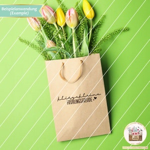 Plotterdatei Frühling Sprüche deutsch Etiketten SVG, Plotterdatei Frühling Schriftzüge, Bundle Frühling Sprüche, Anhänger Sprüche Bild 7