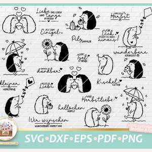 Könnte beinhalten: Ein Set mit 14 Schwarzweiß-Clipart-Bildern mit niedlichen Igeln und herbstlichen Sprüchen. Die Sprüche beinhalten "Hallo Herbst", "Liebe das Leben", "Einfach dankbar", "Kuschle Wetter", "Wir wünschen wunderbare Herbsttage", "Kleiner Herbststurm", "Alles Liebe", "Liebs Igel Grüße", "Für Dich geht es hoch hinaus", "Wunderbare Kürbiszeit" und "Hallochen Herbst".