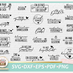 Plotterdatei Sprüche deutsch Etiketten SVG, Plotterdatei Schriftzüge, Bundle Sprüche, Anhänger Sprüche, Digistamp Sprüche, Deutsche Sprüche