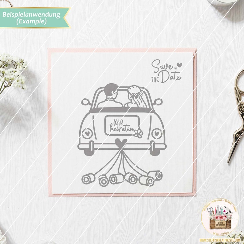 Plotterdatei Hochzeit Auto SVG, Hochzeit LGBTQ, Hochzeit Sprüche, Hochzeitsauto SVG, Hochzeit gewerblich, Hochzeit Schriftzüge, Dxf Hochzeit Bild 5