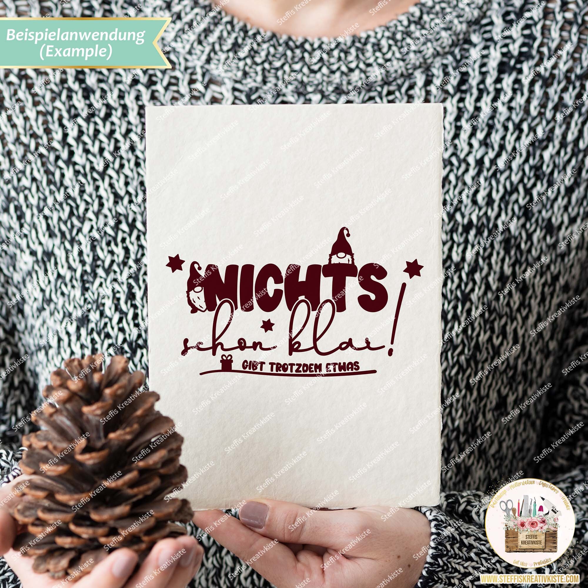 Plotterdatei Weihnachten Wichtel deutsche Sprüche SVG Etsy.de