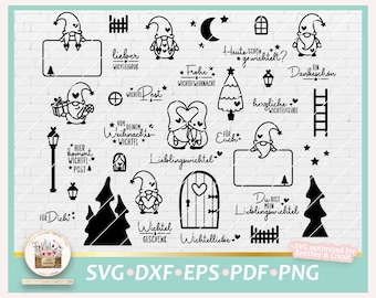 Plotterdatei Weihnachten Wichtel SVG, Plotterdatei Weihnachtswichtel, Weihnachten Sprüche, Laserdatei Wichtel, SVG Wichtel Tür, gewerblich
