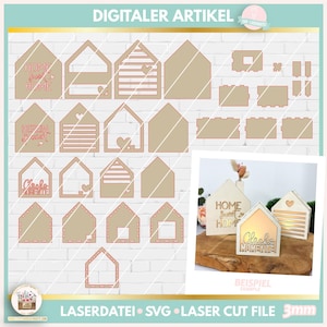 File laser casa luminosa SVG, casa luminosa SVG, file laser casa luminosa, casa luminosa SVG, case luminose come regalo monetario, commerciale