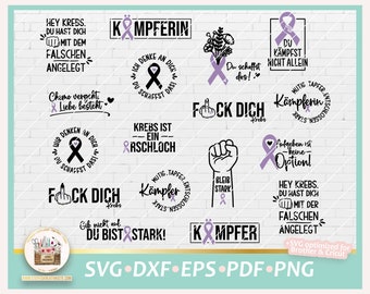 Plotterdatei Krebs Krankheit Sprüche SVG, Plotterdatei Brustkrebs SVG, Cancer Sprüche, Krebs Kämpfer SVG, Digistamp Krebs Krankheit
