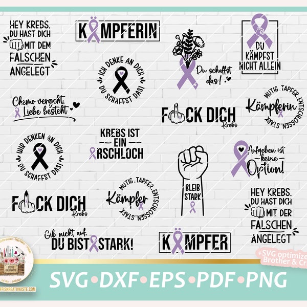 Plotterdatei Krebs Krankheit Sprüche SVG, Plotterdatei Brustkrebs SVG, Cancer Sprüche, Krebs Kämpfer SVG, Digistamp Krebs Krankheit