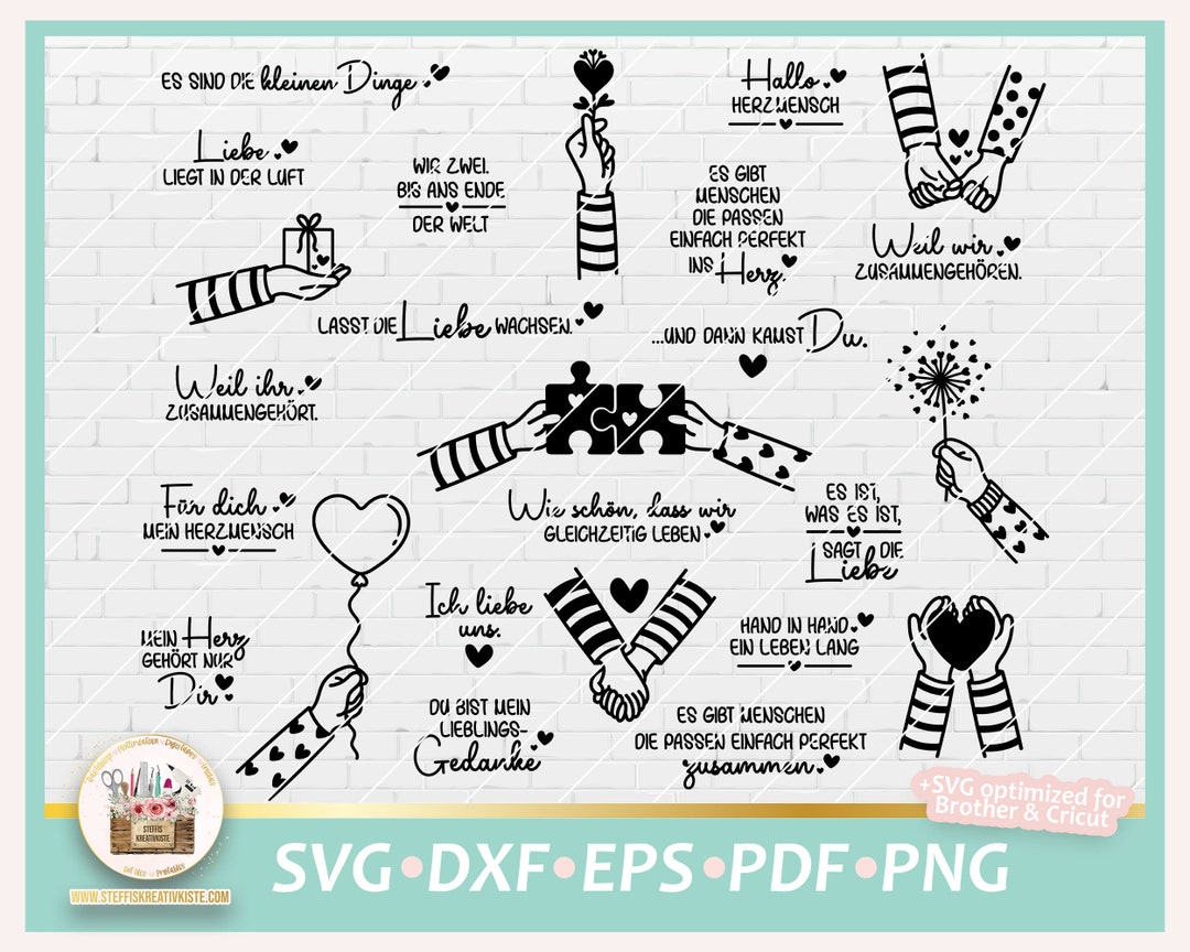 Plotterdatei Valentinstag SVG, Liebe Sprüche, Valentinstag Laserdatei