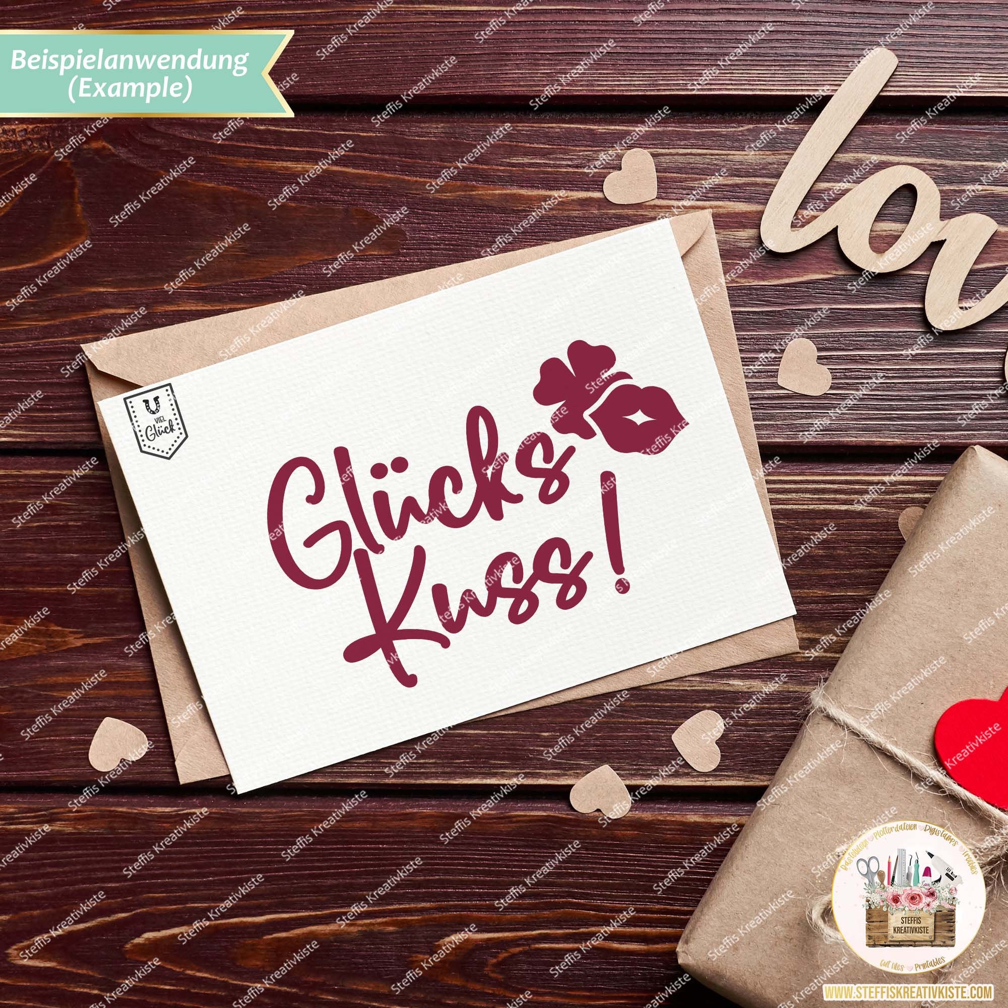 Plotterdatei Glück Sprüche und Schriftzüge in SVG Digistamp Etsy.de