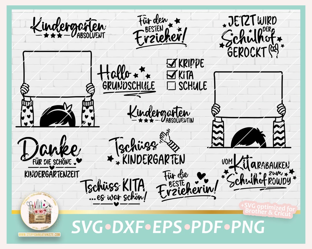 Plotterdatei Kindergarten Abschied SVG, Kindergarten Sprüche