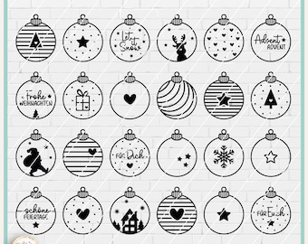 Christmas Bauble SVG, Christmas Ornament SVG Cut File, Laser File Bauble, DXF Christmas, Commercial Use