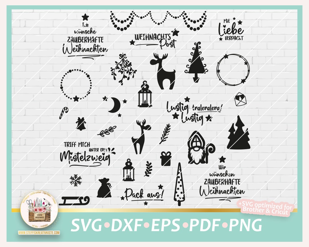 Cut File Christmas Cute Motifs SVG, Svg Christmas Sayings, Clipart ...
