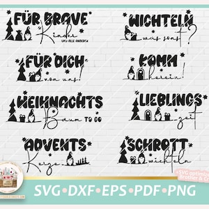 Cut File Christmas Lettering with Cute Gnome SVG, Dxf Christmas Gnome, Digital Stamp Christmas Gnome PNG, Clipart Christmas Sayings Gnome image 1