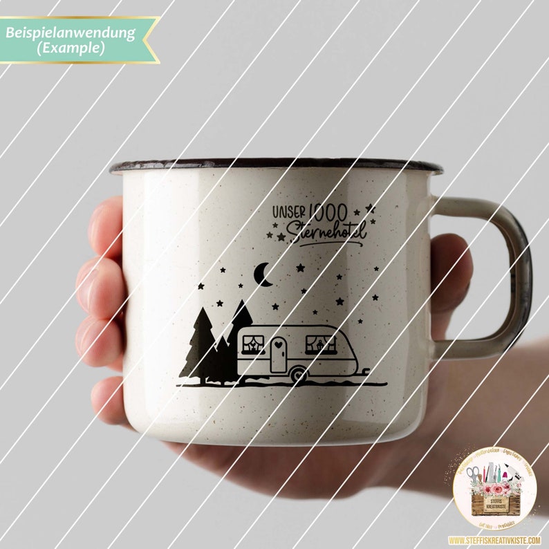 Plotterdatei Camping Wohnwagen SVG, Plotterdatei Camper, Camping Sprüche, Digistamp Camping, Digstamp Wohnwagen, Camping gewerblich Bild 2