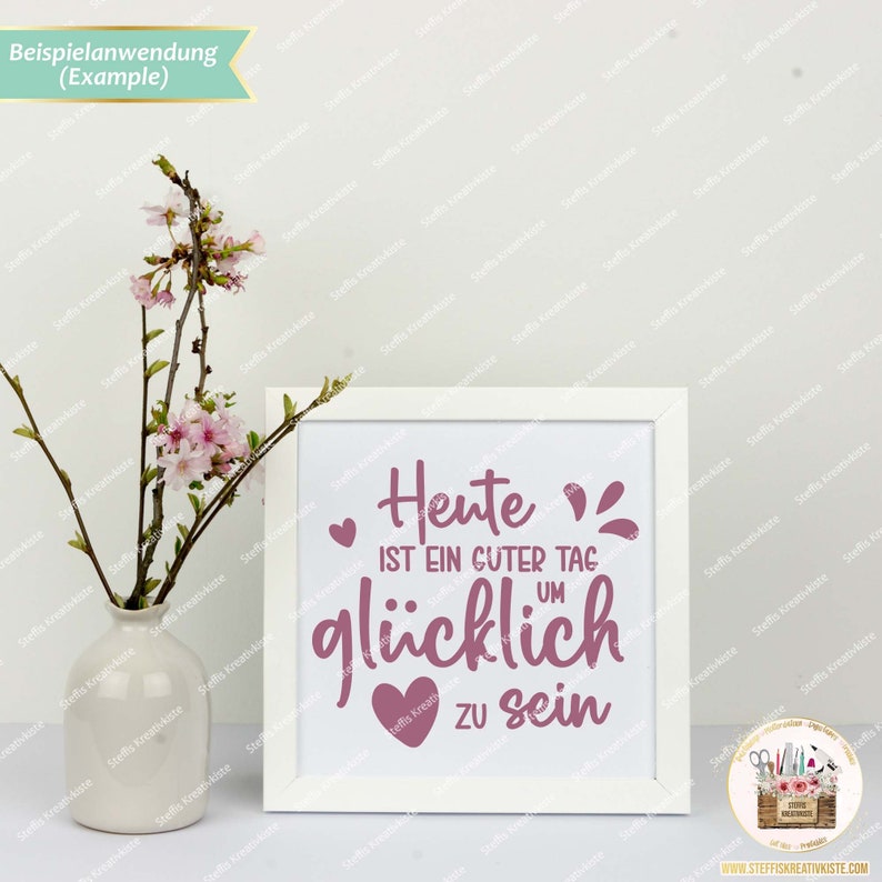 Plotterdatei Glück Sprüche und Schriftzüge in SVG Digistamp Etsy.de
