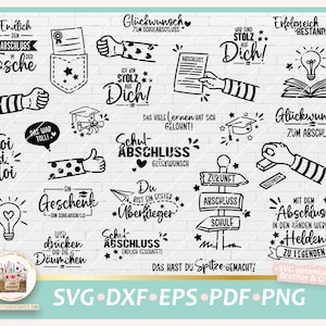 Plotterdatei Schulabschluss Bundle SVG, Plotterdatei Schule, Digistamp Schule Abschluss, Abi Plotterdatei, Abschluss Plotterdatei, Schule