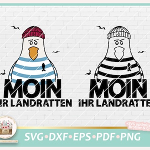 Plotter file Maritim Seagull Moin SVG, plotter file Seagull Sailor, SVG Seagull, plotter file North German, Digistamp Maritime PNG, Seagull dxf