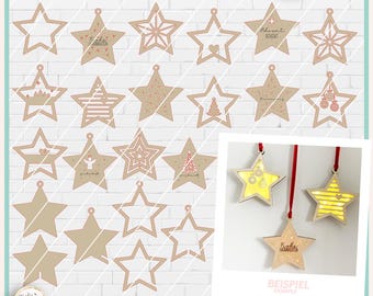 Christmas Star Laser File SVG, Hanging Star LED Light Laser Cut File, Commercial Use SVG, Christmas Laser Cut Star Decoration