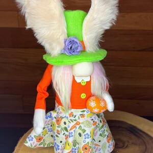 Easter Bunny Gnome, Gift for Her, Easter Decor, Tiered Tray Decor, Easter Bunny, Easter Gnome Plush, Spring Gnome, Spring Decor, Gnome Bunny