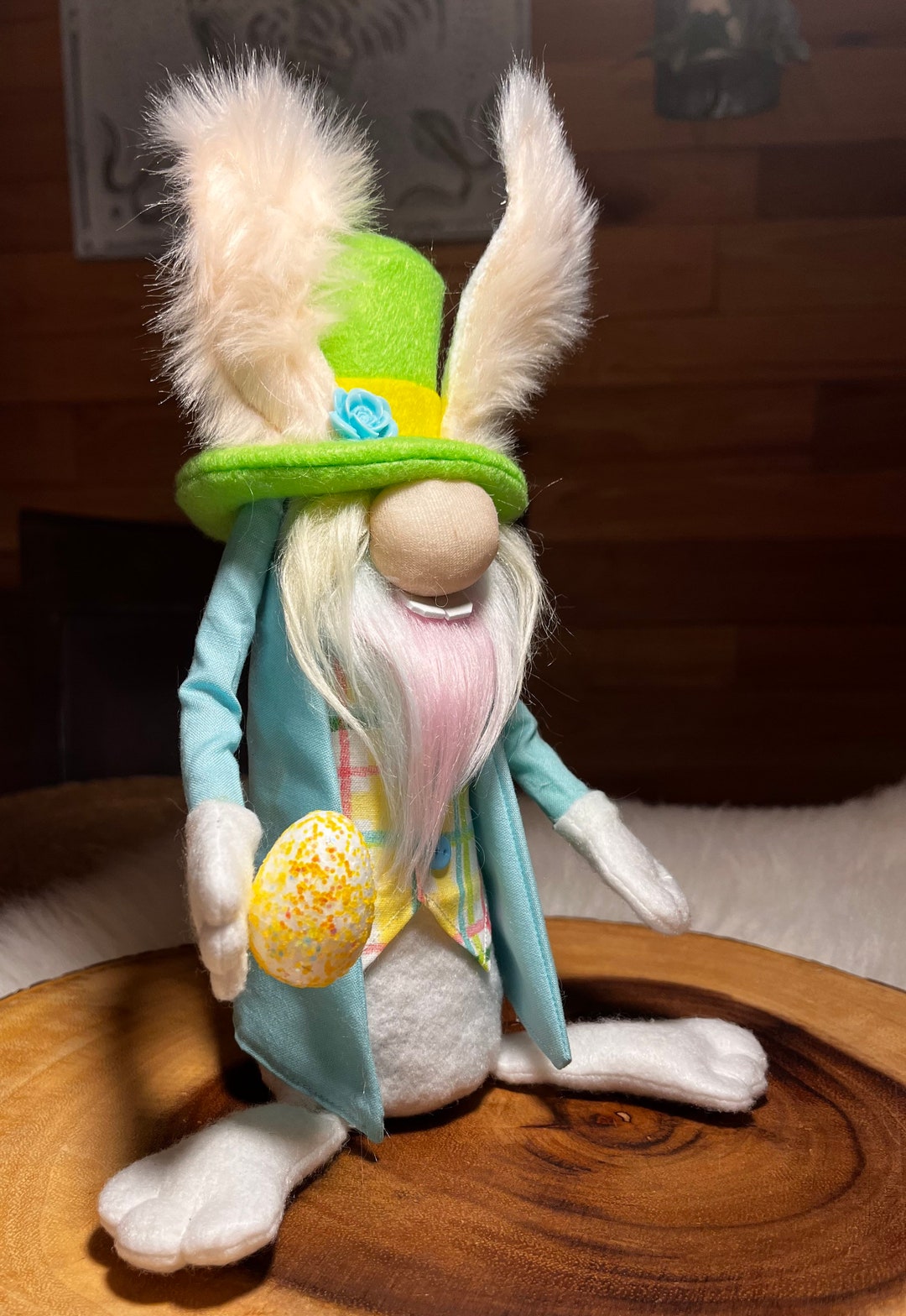 Easter Bunny Gnome: Handmade Spring Tiered Tray Decor - Etsy
