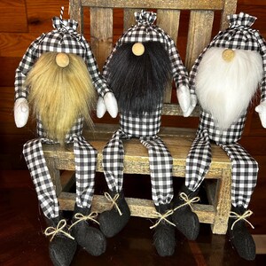 Farmhouse Gnome, Gnome with Changeable Hats, Gnome Hat, Tiered Tray Decor, Mothers Day, Handmade Gift, Unique Gift, Gift for her,Plush Gnome