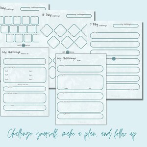 Fitness Template Collection, Fitness Planner Printable, Workout Planner ...