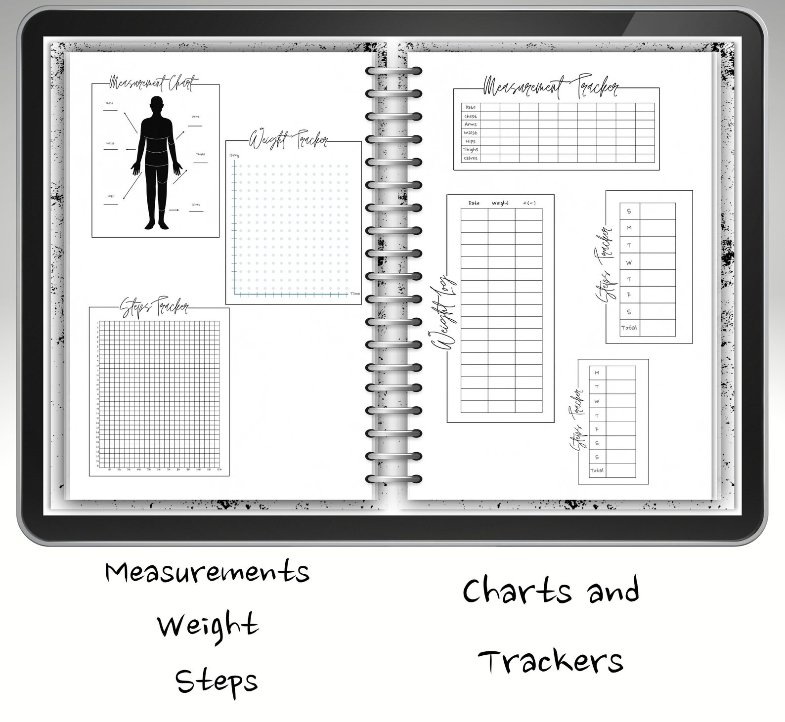 Digital Planner Health WIDGETS Fitness Inserts Nutrition Etsy
