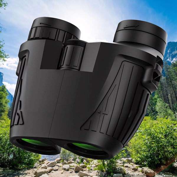 Binoculars High-Resolution 12 x 25 Optics Clear Vision Compact Size Outdoor Camping, Travel, Hiking, Bird Watching, Adventure, Education