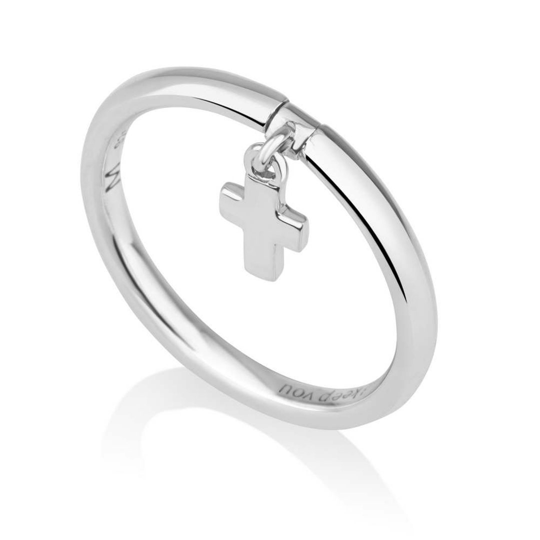 Silver Cross Ring, Sterling Silver Ring, Christian Rings, Cross Jewelry