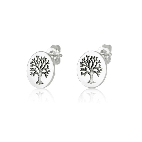 Round Engravable Stud Earrings Polished Sterling Silver Round Engravable Stud Earrings Polished Sterling Silver
