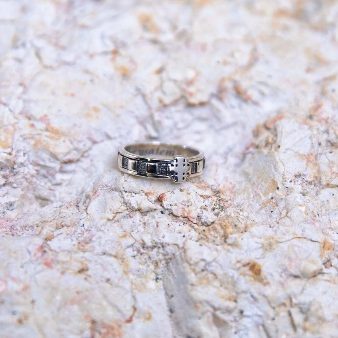 Christian Rings Cross Engraved Rings Christian Jewelry - Etsy
