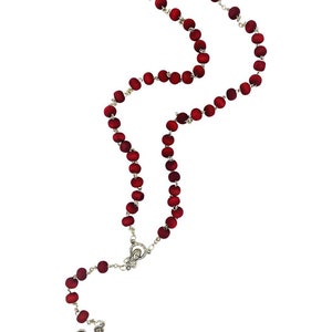 Rosario Preghiera Set Perline di Legno Profumate Crocifisso Maria Charm Terra Santa Spirituale