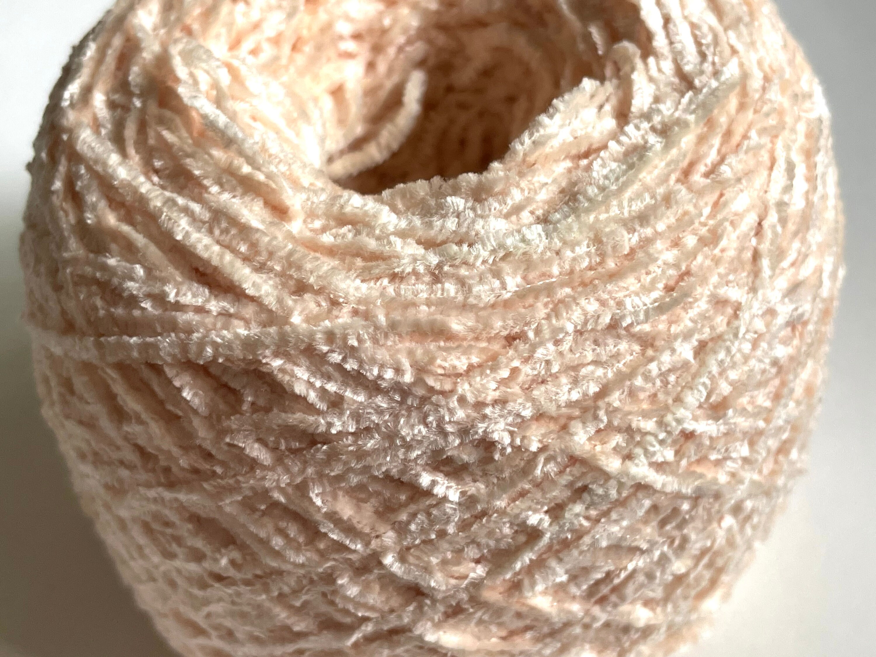 Ivory Fine Velvet Chenille Yarn Etsy