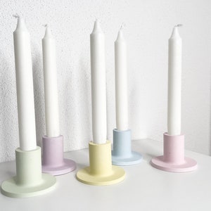 Kerzenhalter Pastell Kerzenständer 2in1 Blumenvase Bild 1