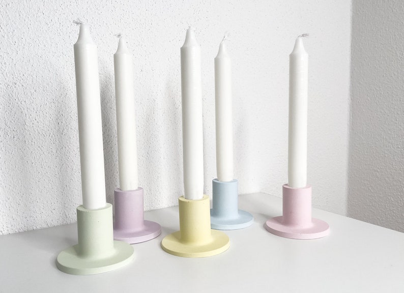 Candle holder pastel Candlestick 2in1 Vase image 1