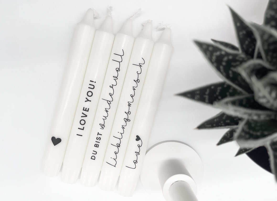 Velas de amor | Día de San Valentín | persona favorita | vela de palo