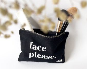 Kosmetiktasche "face please" | personalisiert | Tasche