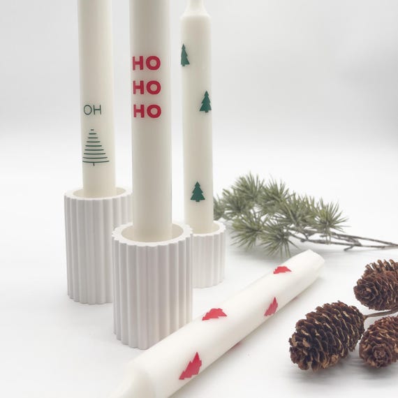 Kerzen Weihnachten | rot grün | Geschenk | Tischdeko | Stabkerzen