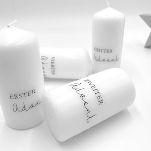 Advent candles | Candles Christmas | pillar candles
